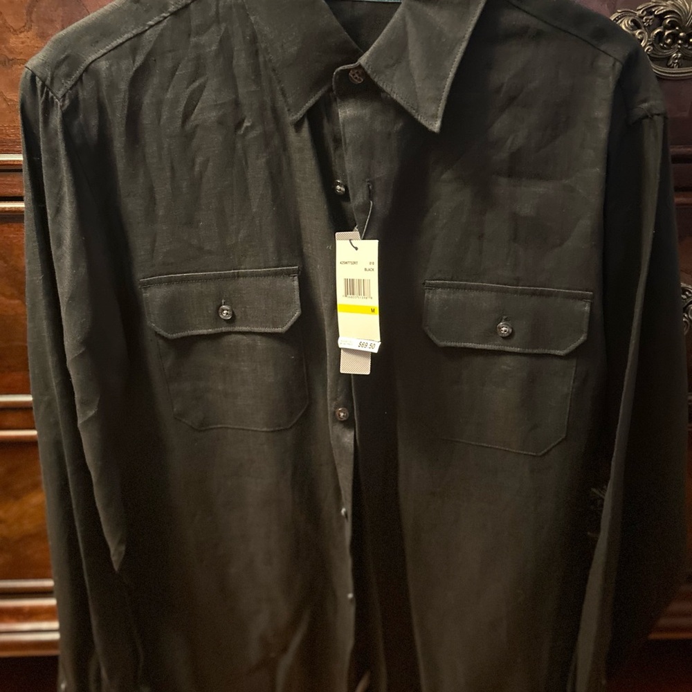 Black Button-Up Shirt